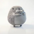 Mô hình chú nhím vui vẻ 3D (Happy Hedgehog Figurine) - Thumbnail 2