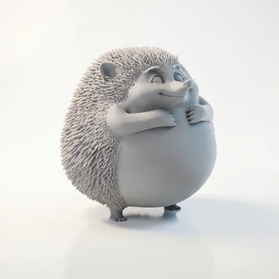 Mô hình chú nhím vui vẻ 3D (Happy Hedgehog Figurine)
