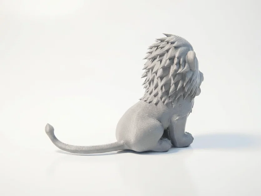 Mô hình Sư Tử Hạnh Phúc - Đồ sưu tầm in 3D độc đáo - Image 3