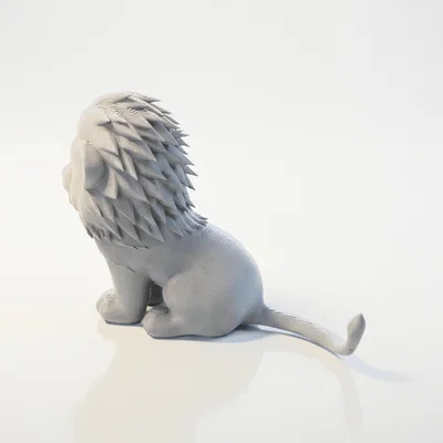 Mô hình Sư Tử Hạnh Phúc - Đồ sưu tầm in 3D độc đáo