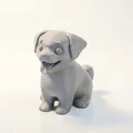 Mô hình chú cún hạnh phúc - File STL in 3D đáng yêu - Thumbnail 1