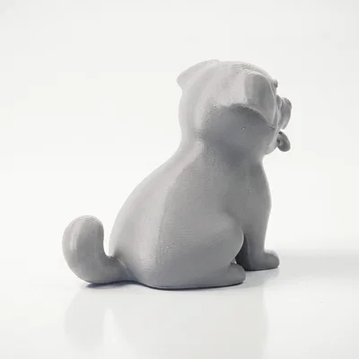Mô hình chú cún hạnh phúc - File STL in 3D đáng yêu