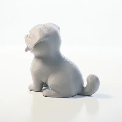Mô hình chú cún hạnh phúc - File STL in 3D đáng yêu