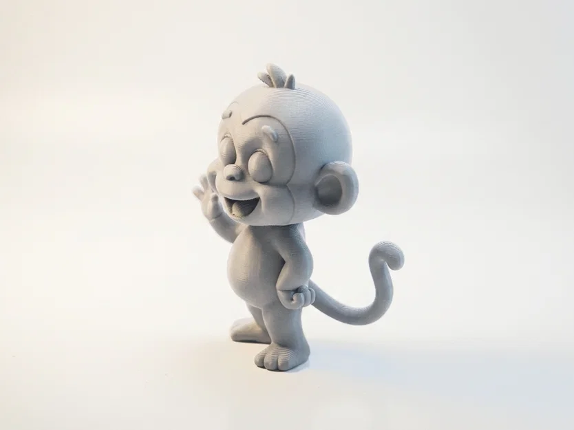 Mô hình Khỉ Con Hạnh Phúc Dễ Thương In 3D - Image 1