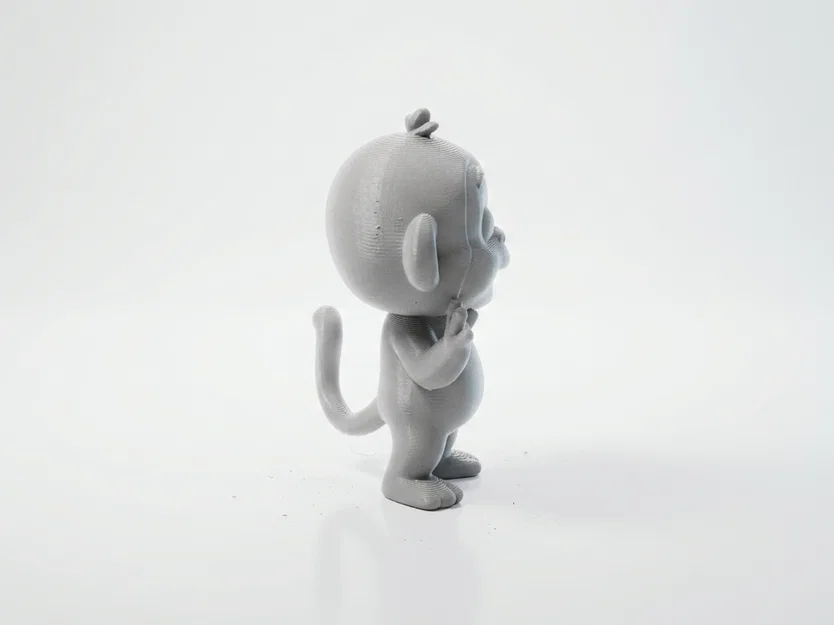 Mô hình Khỉ Con Hạnh Phúc Dễ Thương In 3D - Image 3