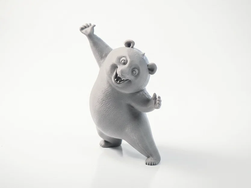 Mô hình gấu trúc hạnh phúc đáng yêu - File in 3D sưu tầm - Image 1