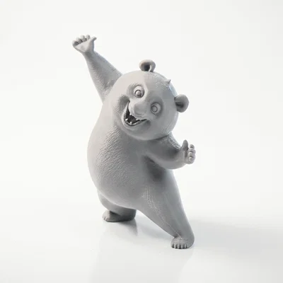 Mô hình gấu trúc hạnh phúc đáng yêu - File in 3D sưu tầm