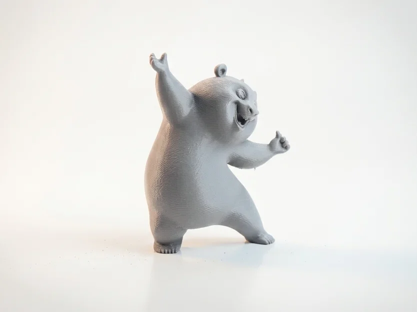 Mô hình gấu trúc hạnh phúc đáng yêu - File in 3D sưu tầm - Image 2