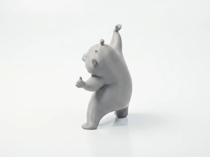 Mô hình gấu trúc hạnh phúc đáng yêu - File in 3D sưu tầm - Image 4