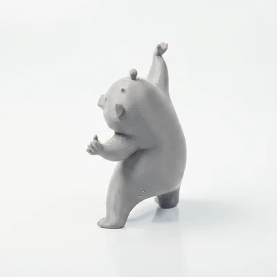 Mô hình gấu trúc hạnh phúc đáng yêu - File in 3D sưu tầm
