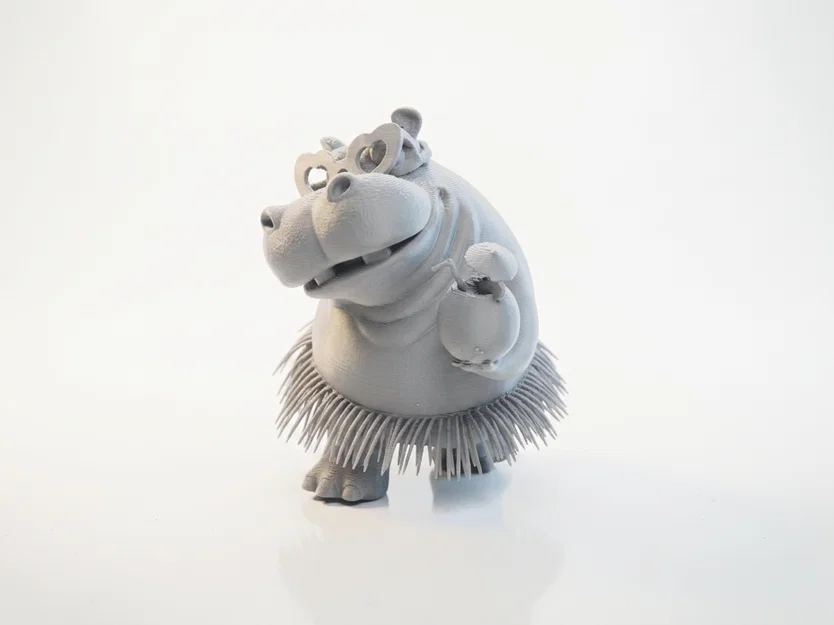 Mô hình Hà mã phong cách Hawaii (Hawaai Hippo) in 3D - Image 1