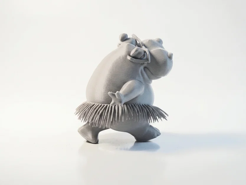 Mô hình Hà mã phong cách Hawaii (Hawaai Hippo) in 3D - Image 3
