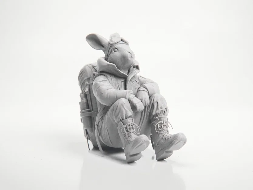 Mô hình thỏ phi hành gia leo núi in 3D - Image 2