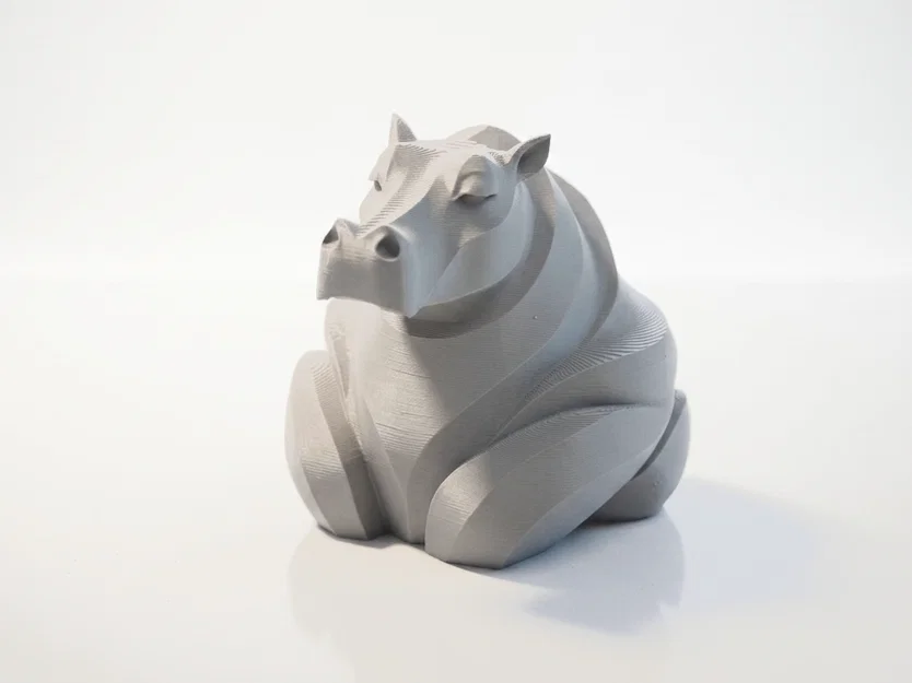 Mô hình tượng Hà mã 3D in được - Image 1