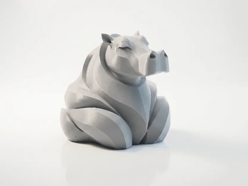 Mô hình tượng Hà mã 3D in được - Image 2