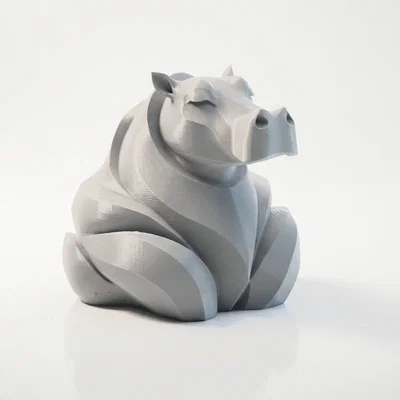 Mô hình tượng Hà mã 3D in được