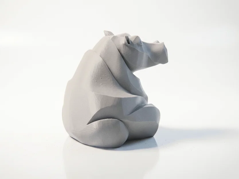 Mô hình tượng Hà mã 3D in được - Image 3