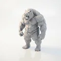Mô hình 3D Hippo Man Monster - Tượng quái vật hà mã người cực ngầu - Thumbnail 1