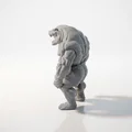 Mô hình 3D Hippo Man Monster - Tượng quái vật hà mã người cực ngầu - Thumbnail 4