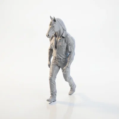 Mô hình người ngựa (Horse Man) - Nhân vật anthropomorphic in 3D