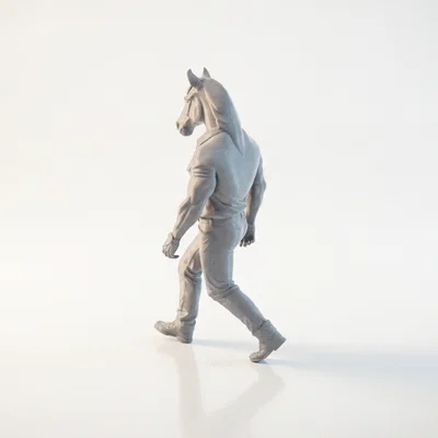 Mô hình người ngựa (Horse Man) - Nhân vật anthropomorphic in 3D