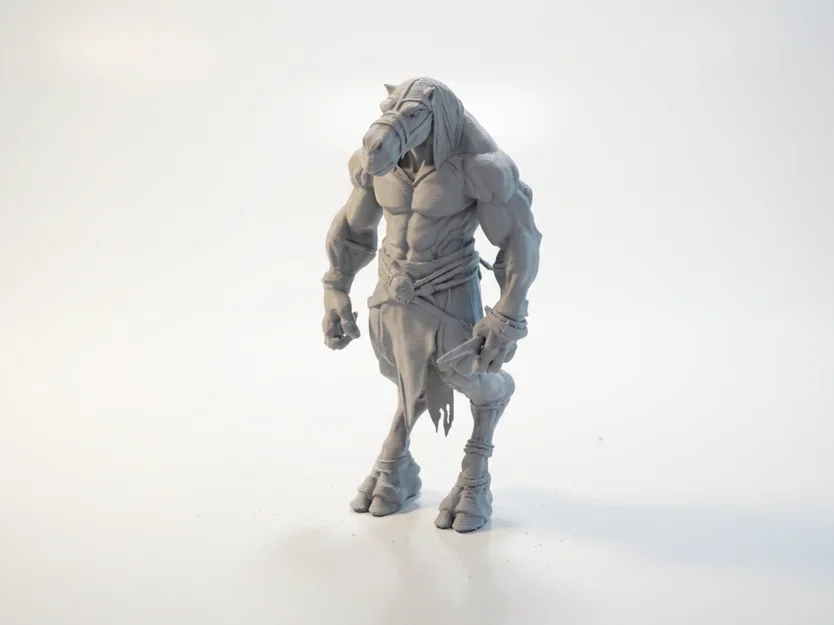 Mô Hình Chiến Binh Ngựa Cơ Bắp Jacked Horseman 3D Printable - Image 1