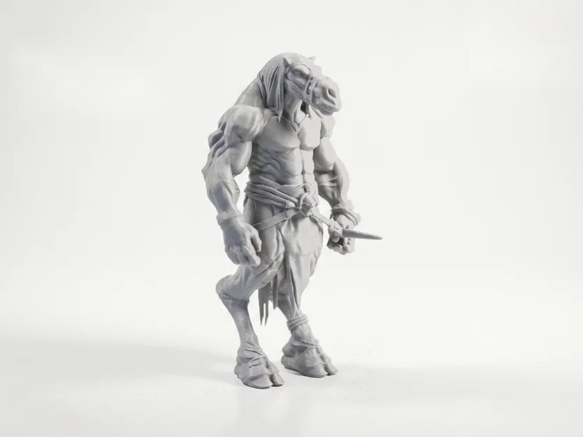 Mô Hình Chiến Binh Ngựa Cơ Bắp Jacked Horseman 3D Printable - Image 2