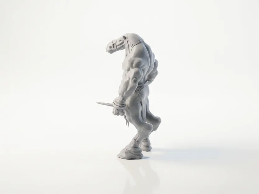 Mô Hình Chiến Binh Ngựa Cơ Bắp Jacked Horseman 3D Printable - Image 4