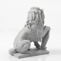 Mô hình 3D tượng sư tử sắt - Tượng động vật trang trí in 3D - Thumbnail 3