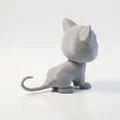 Mô hình 3D mèo con dễ thương - Tượng trang trí nhỏ xinh - Thumbnail 3
