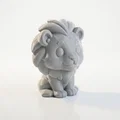 Mô hình tượng sư tử con in 3D - Lion Cub Figurine - Thumbnail 2
