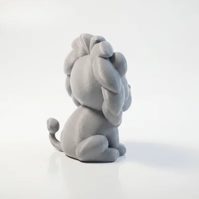 Mô hình tượng sư tử con in 3D - Lion Cub Figurine