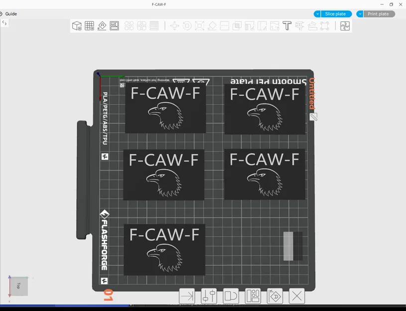 Mô hình thẻ F-Caw-F in 3D kích thước nhỏ gọn - Image 1