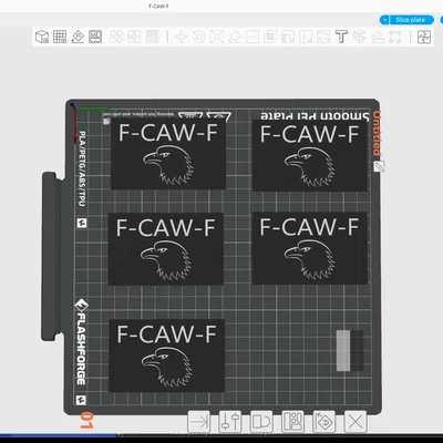 Mô hình thẻ F-Caw-F in 3D kích thước nhỏ gọn