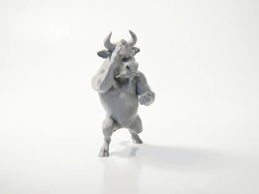 Mô hình tượng bò Kung Fu võ thuật in 3D - Image 2