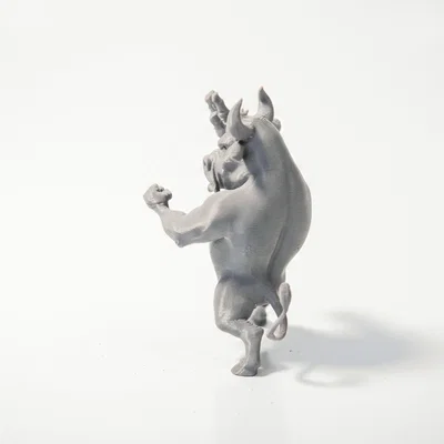 Mô hình tượng bò Kung Fu võ thuật in 3D