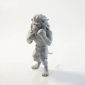 Mô hình 3D Sư tử võ sĩ quyền anh - Lion Boxer Figurine - Thumbnail 1