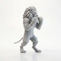 Mô hình 3D Sư tử võ sĩ quyền anh - Lion Boxer Figurine - Thumbnail 4