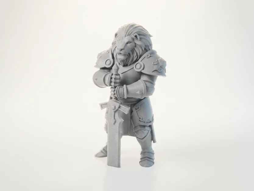Mô hình in 3D Vua Chiến Binh Sư Tử Fantasy - Image 1