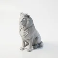 Tượng Sư Tử Đội Vương Miện Oai Vệ - Mô Hình In 3D - Thumbnail 1