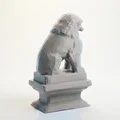 Mô hình tượng Sư tử đá hộ mệnh - File 3D in ấn chi tiết - Thumbnail 3