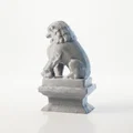 Mô hình tượng Sư tử đá hộ mệnh - File 3D in ấn chi tiết - Thumbnail 4