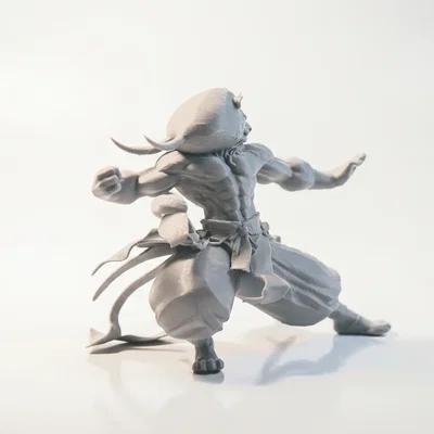 Mô hình 3D chiến binh Sư tử Kung Fu - Tượng trang trí cực chất