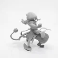 Mô hình 3D chiến binh Sư tử Kung Fu - Tượng trang trí cực chất - Thumbnail 3