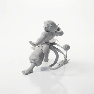 Mô hình 3D chiến binh Sư tử Kung Fu - Tượng trang trí cực chất