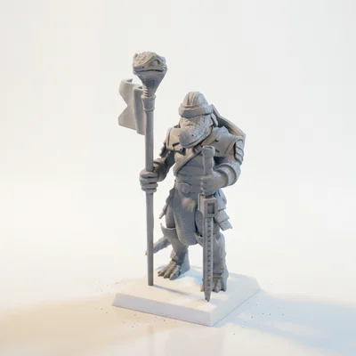 Mô hình 3D Thủ lĩnh chiến binh thằn lằn (Lizard Warrior)