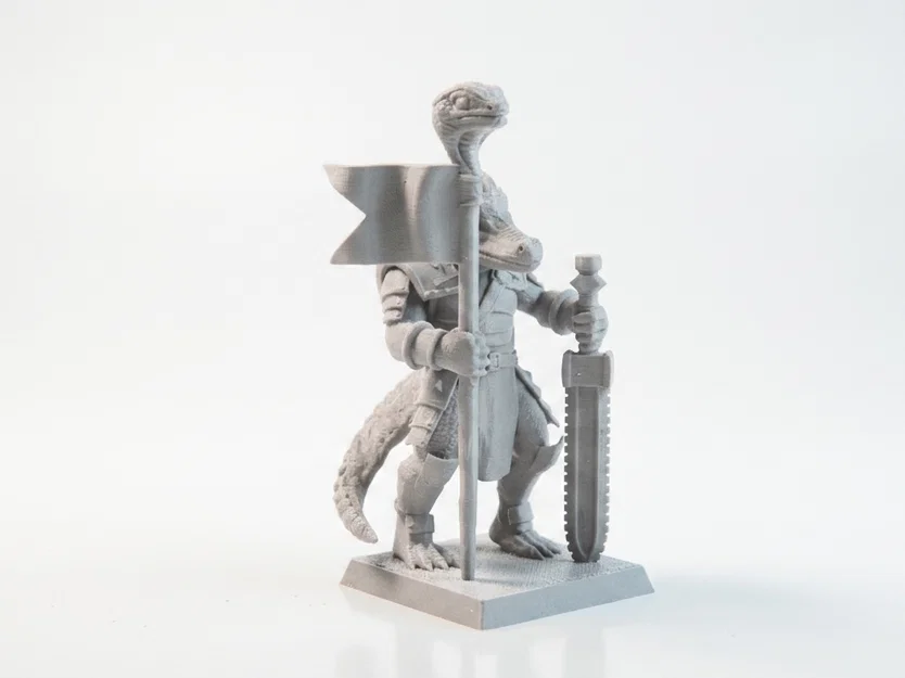 Mô hình 3D Thủ lĩnh chiến binh thằn lằn (Lizard Warrior) - Image 2