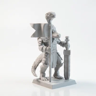 Mô hình 3D Thủ lĩnh chiến binh thằn lằn (Lizard Warrior)