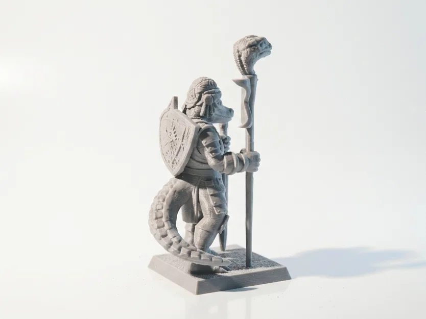 Mô hình 3D Thủ lĩnh chiến binh thằn lằn (Lizard Warrior) - Image 3