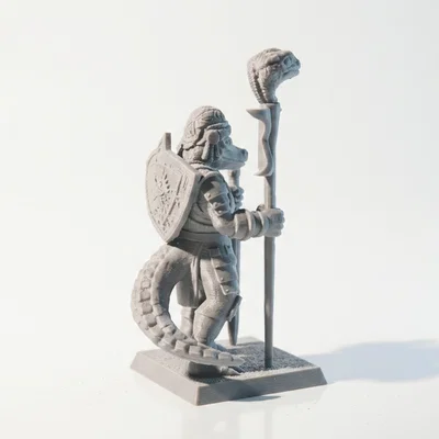 Mô hình 3D Thủ lĩnh chiến binh thằn lằn (Lizard Warrior)